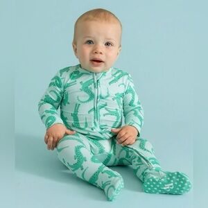 NWT Green Dinosaur Print Kids One Piece